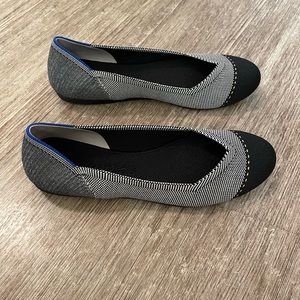 Brand new gray mist captoe flat